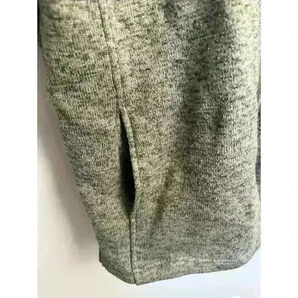 EUC J. Peterman Gray Full Zip Sweater Men’s XL Black Trim on Sleeves and Collar